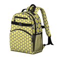 thumbnail image 2 of Yellow Lemon Fruit Slices Black Pattern Backpack for School,Cute School Bag,Schoolbag with Adjustable Shoulder Straps & Padded Back,15.25"x11.5"x5.25", 2 of 5