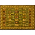 thumbnail image 1 of Ahgly Company Indoor Rectangle Abstract Yellow Modern Area Rugs, 3' x 5', 1 of 4