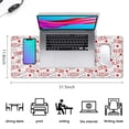 thumbnail image 5 of Long Mouse Pads for Desk,Baseball Word Pattern Desk Mats on Top Of Desks, Desk Mouse Pad Extra Large with 3mm Non-Slip Base and Stitched Edge for Gaming,Office,Work,Home 31.5"x11.8", 5 of 6
