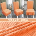 thumbnail image 7 of LKJYER Dining Chair Covers with Skirt Stretch Universal Dining Room Chair Slipcovers Removable Washable Parsons Chair Cover for Kitchen Wedding Party Banquet Hotel, 7 of 7