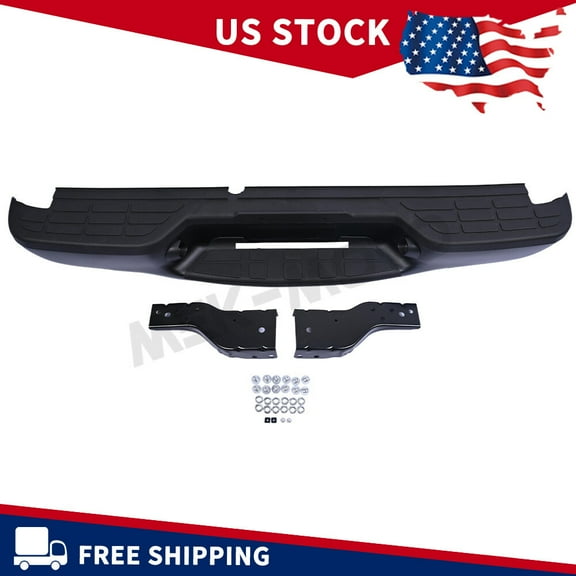 New Black Rear Bumper Assembly GM1101103 for 1998-2004 Chevy S10 Sonoma