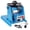 Blue, variant on 6.3x4.2x7 ft Polycarbonate Greenhouse, Aluminum Walk-in Greenhouse Kit with Rain Gutter and Vent for Backyard Garden, Silver