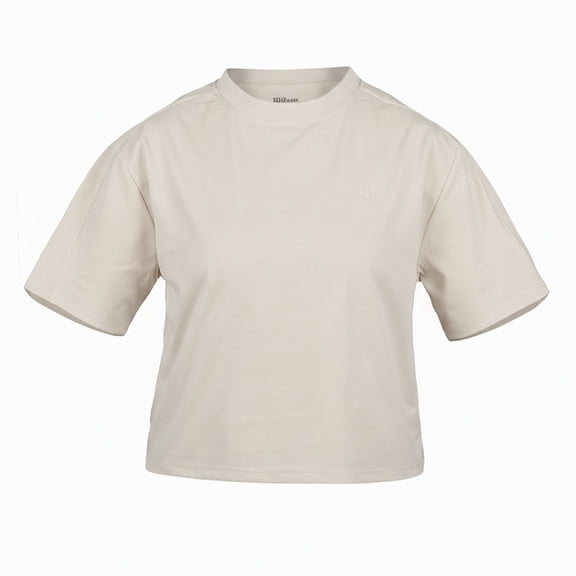 Crop Top Deportivo Wilson para Mujer Boxy Color Blanco Talla M