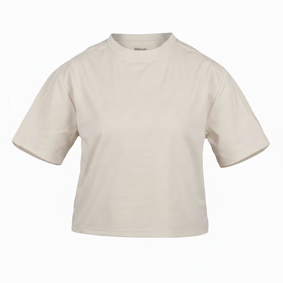 Crop Top Deportivo Wilson para Mujer Boxy Color Blanco Talla M