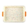 thumbnail image 1 of Binwennn Silicone Square Cake Baking Pan Non Stick Baking Tray With Thickened Handle High Heat Bakeware Colorful Marinade Container Prep Bowls with Lids Clear with Lids Cookbook Storage Kitchen Must, 1 of 6
