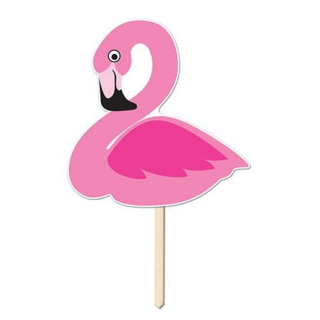The Beistle Company Plastic Flamingo Garden Sign (Set of 3)