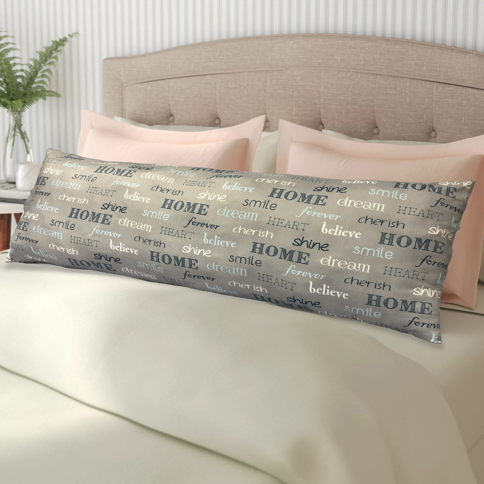 Inspire Body Pillow Gray 18x48