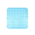 thumbnail image 2 of sweethay Alfombrilla cuadrada para baño con alfombrillas con ventosa, alfombrilla de seguridad para el suelo de la bañera con orificio de drenaje de Juegos de accesorios de baño Azul sweethay HA067135-01, 2 of 6