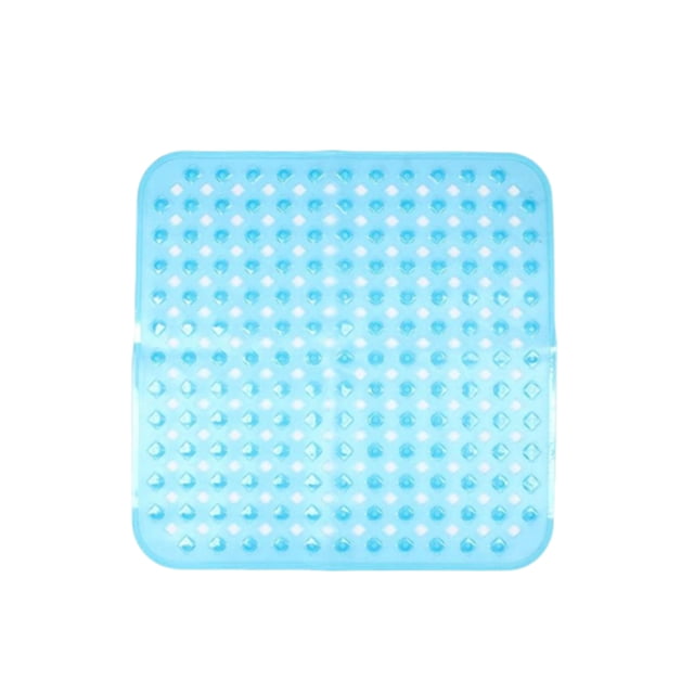 Monstrate Alfombrilla antideslizante cuadrada para baño con ventosa, alfombrillas de cocina, felpudo de drenaje de agua, alfombra lavable para suelo de Juegos de accesorios de baño Azul Monstrate HA067135-01