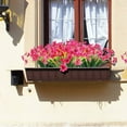 thumbnail image 2 of OTEMRCLOC 6 Bundles Artificial Flowers Outdoor UV Resistant Fake Flowers No Fade Faux Plastic Plants Garden Home Wedding Farmhouse Decor ?Rose red?, 2 of 15