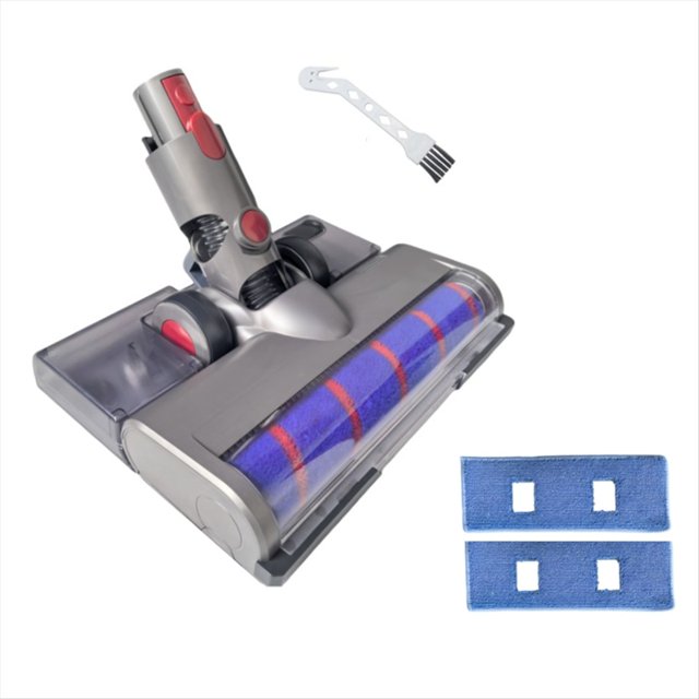 Cabezal de Cepillo Giratorio Suave con Luz de Detección de Polvo y Almohadillas para Trapeador con Depósito de Agua para Aspiradora para V15 V11 V10 V8 V7