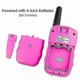 thumbnail image 4 of Kids Walkie Talkies, 3-Pack, 3 Mile Range with Backlit Flashlights (rui), 4 of 4