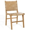 thumbnail image 4 of Safavieh Cassaphina Woven Leather Dining Chair in Tan / Natural, 4 of 11