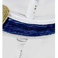 thumbnail image 3 of Nagina International Nautical Decorative White Blue Premium Ship Wheel With Accentuated Anchor And Rope | Pirate's Wall Decor | Sea Gift (48 Inches), 3 of 4
