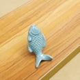 thumbnail image 6 of Windfall 1Pc Children Drawer Knobs Fish Shape Ceramic Handles for Kids Room Kitchen Cabinet Handles Cupboard Knobs Furniture Hardware, 6 of 7