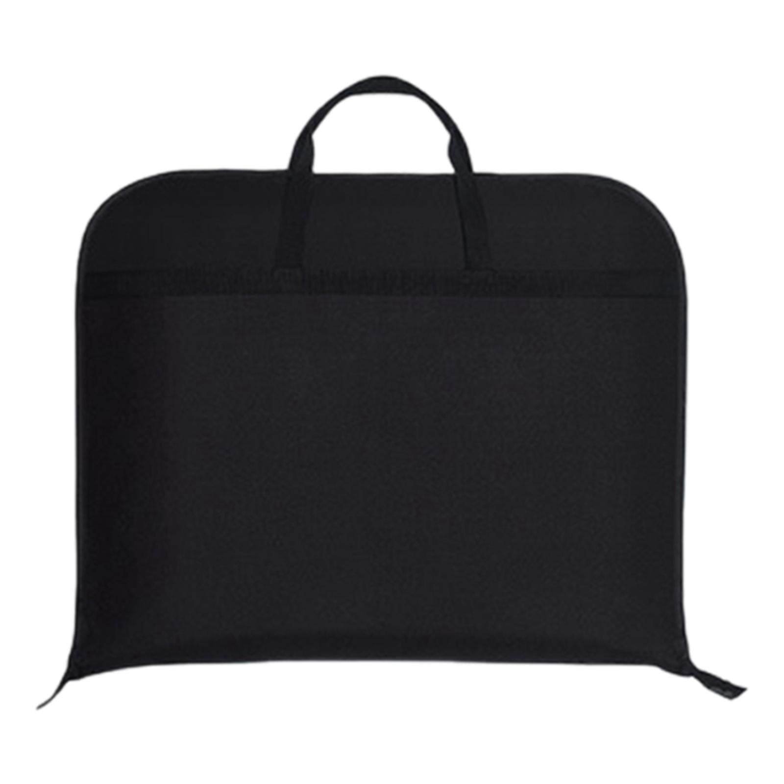 Baoblaze Hanging Garment Bag Dress Bag Men Women Suit Cover for Dresses Jackets suits Black