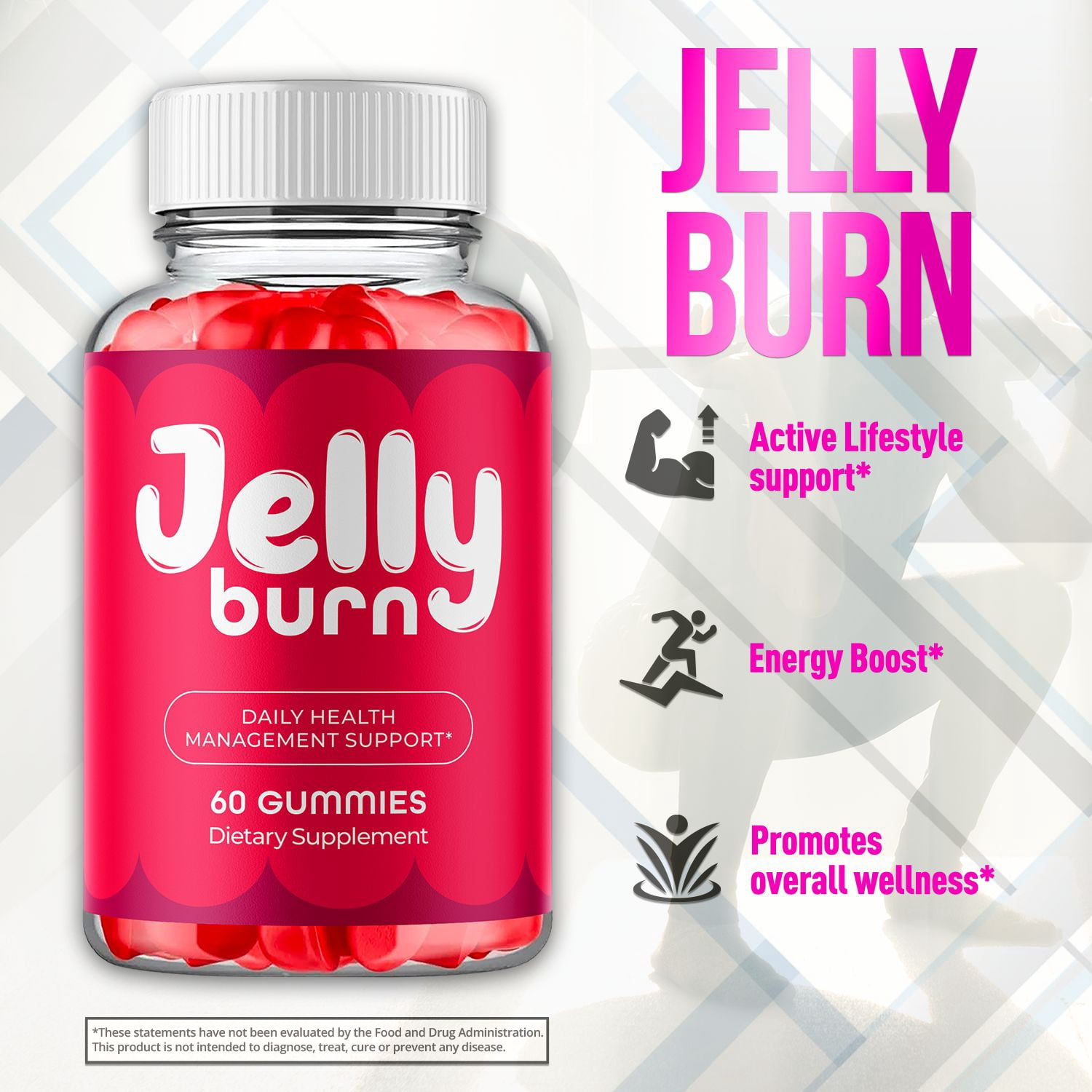Jelly Burn Keto ACV Gummies 1000MG Advanced Formula Vitamin JellyBurn 180 Gummies