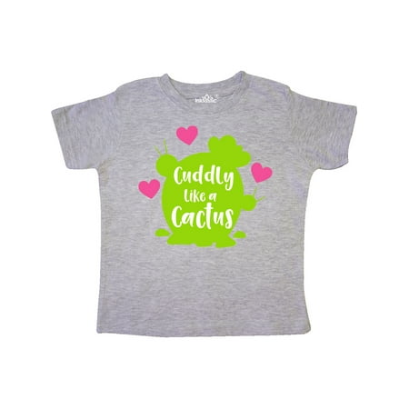 

Inktastic Cuddly Like A Cactus Hearts - Green Pink Gift Toddler Boy or Toddler Girl T-Shirt
