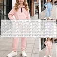 thumbnail image 4 of HFHAPW Toddler Infant Girl Long Sleeve Top Pants 2 Piece Outfits Kids Girl Fall Winter Clothes Set,11-12 Y, 4 of 9