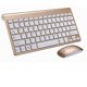 thumbnail image 1 of Juego De Teclado Y Mouse InaláMbrico 2.4 G Teclado De TamañO Completo + Mini Mouse óPtico XBTCLXEBCO Oro;Talla úNica, 1 of 2