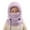 Purple, variant on Kids Ski Balaclava for Boys Girl Winter Hat for Kids Toddler Warm Balaclava Hood Neck Scarf Warm Hat With Ear And Neck Gaiter Thermal