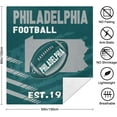 thumbnail image 5 of Philadelphia Football Sherpa Blanket for Football Fans Gifts,City Soft Flannel Blankets,Double Layer Fabric Warm Blankets 60" X 50", 5 of 6