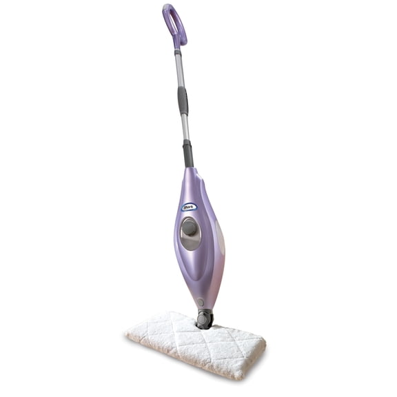Shark Steam Pocket Mop with 2 Washable Double-sided Pads, Steam Sanitization, Swivel Steering, Lightweight, Steam Cleaner for Sealed Hard Floors, Hardwood, Marble, Tile, Purple, S3501