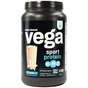 Vega Sport Plant-Based Protein Powder, Vanilla, 14 Servings (20.4oz)