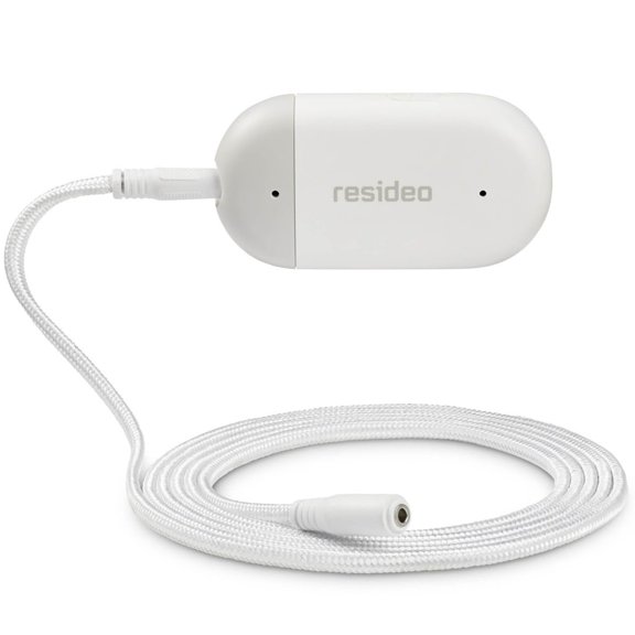 Resideo CHW3610W8001 WiFi Water Leak Detector For Home, Smart Water Sensor Alarm and Freeze Detector, Water Detector Alarm for Basement, Bathroom, and Under Sink CA2