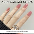 thumbnail image 4 of Semi Cured Gel Nails Strips, 20 PCS Gel Nail Stickers, Nail Polish Strips, Gel Nail Wraps UV for Home Nails DIY, Salon Quality & Easy to Use, 4 of 7