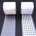 thumbnail image 2 of Dots Stickers Adhesive Fastener Tape 10/15/20/25/30mm Transparent black white Strong Glue Dot Sticker Waterproof Hook Loop Tape 10mm fruit green 99p loop and hook, 2 of 6