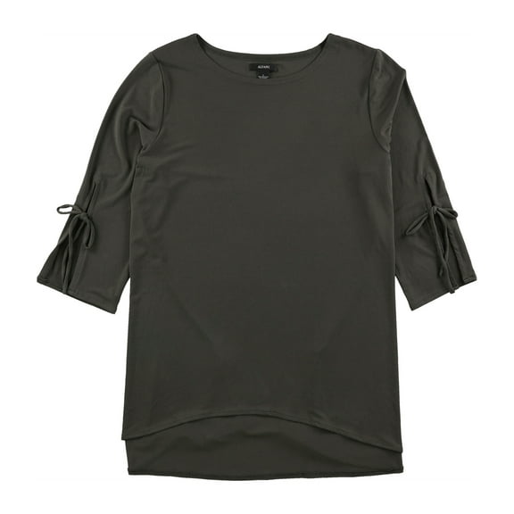 Alfani Womens Tie-Sleeve Pullover Blouse, Green, X-Large