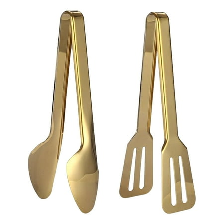 

2x kitchen Tongs Stainless Steel Salad Tongs for Vegetables