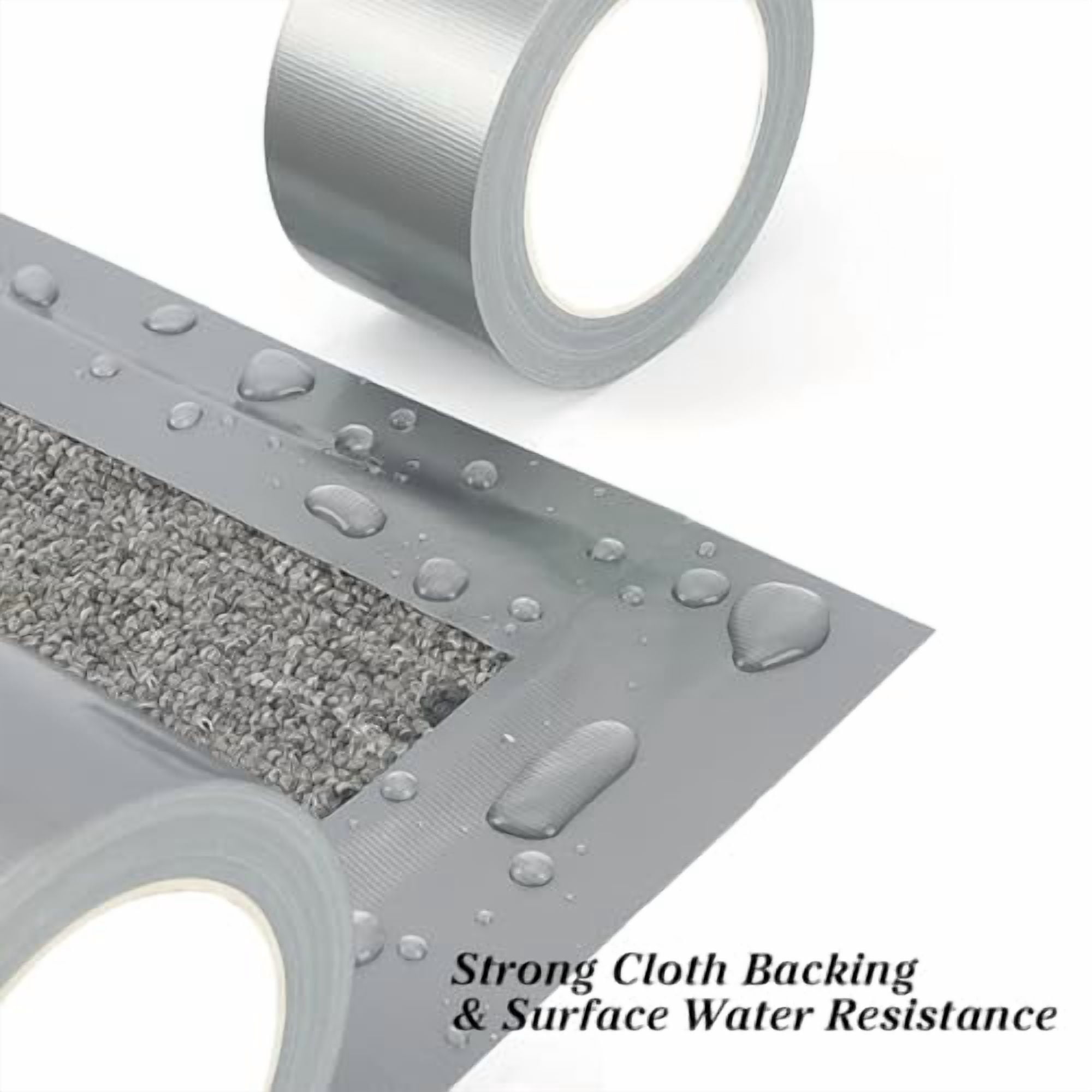 6 Pack Duct Tape Heavy Duty Waterproof Strong Adhesive Silver Duct Tape Bulk for Indoor Outdoor Repairs Tear by Hand 120 Yards x 2 Inch Total