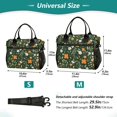 thumbnail image 4 of FORMRS Insulated Lunch Bag Unisex Large Capacity with Shoulder Strap, Orange Flowers, 4 of 6