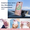 thumbnail image 3 of YINLAI iPhone 15 Case, iPhone 15 Phone Case Mag-safe Slim Magnetic Plating Sparkle Phone Cover for iPhone 15 6.1", Glitter Pink, 3 of 8