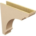 thumbnail image 5 of 7"W x 28"D x 28"H Thin Hughes Rough Cedar Woodgrain TimberThane Corbel, Primed Tan, 5 of 6
