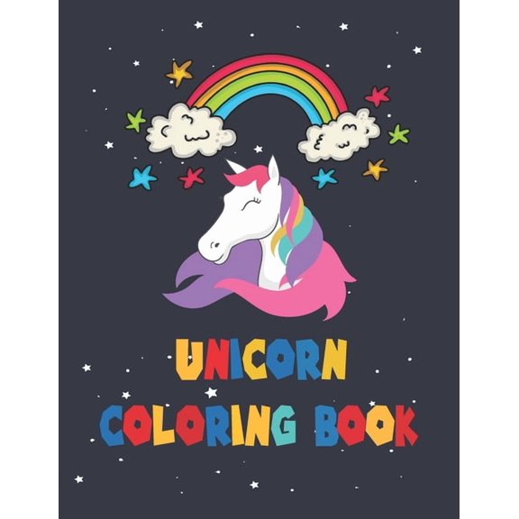 Unicorn Coloring Book: For Kids Ages 4-8 (Paperback)