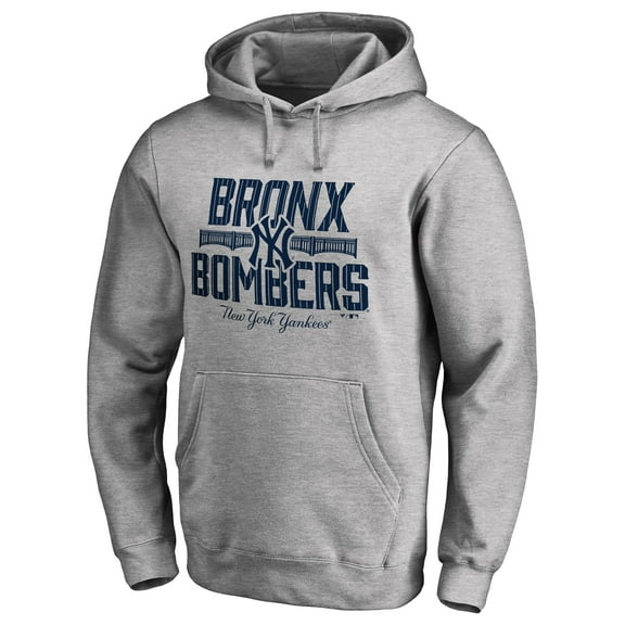 Men's Ash New York Yankees Hometown Collection The Bombers Pullover Hoodie