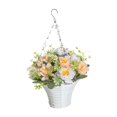 thumbnail image 2 of DOLITY Artificial Hanging Flowers in Basket Chain Flower Pot for Garden Spring Lawn C, 2 of 9