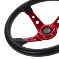 thumbnail image 3 of COMPUKAS Racing Inspired Universal Steering Wheel with Comfortable PU Grip for Cars, 3 of 8