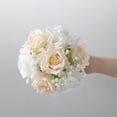 thumbnail image 3 of AFQH For Champagne colored bouquets, wrist flowers, boutonnieres for weddings, 3 of 11