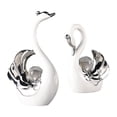 thumbnail image 1 of Figuritas de cisne estatua de cerámica Strade Fareast Limited Decoración creativa regalo de recuerdo, 1 of 8