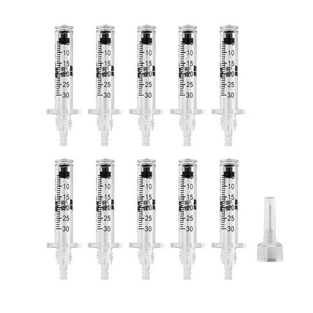10Pcs 0.3ML Ampoule Head   1Pc Cartridge for Beauty Pen，Disposable accessories