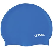 FINIS Silicone Adult Swim Cap, Blue (One Size)