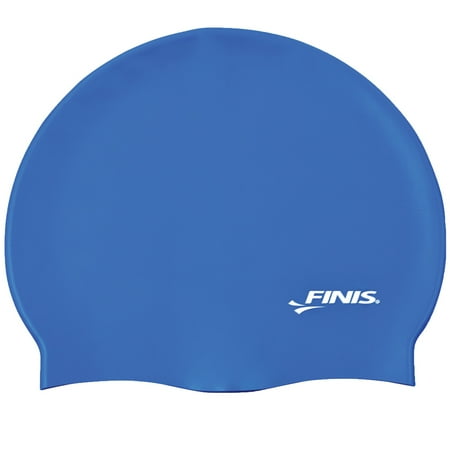 FINIS Silicone Adult Swim Cap, Blue (One Size)