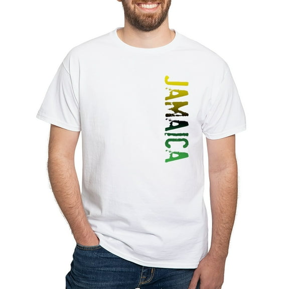 CafePress - Jamaica White T Shirt - Men's White Classic Cotton T-Shirts