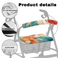 thumbnail image 5 of HELLHERO Marble Pattern Seat Back Covers Seat & Back Covers and Easy Fit for Home and Suitable for Parks (Warm-toned), 5 of 7