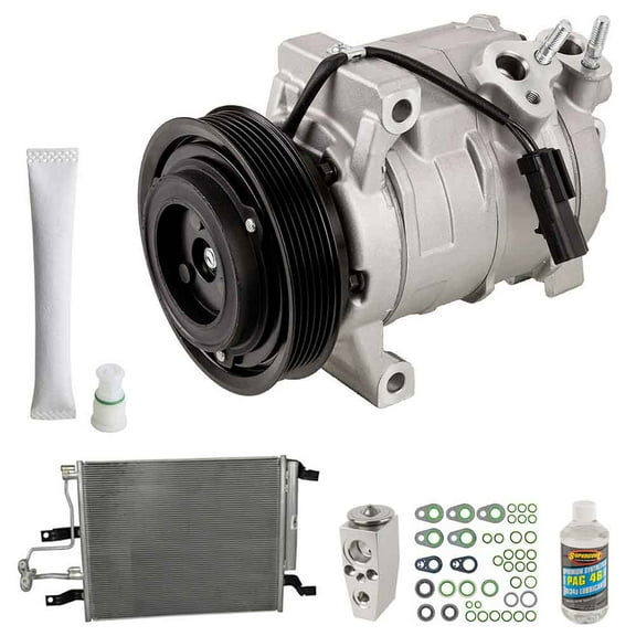 For Ram 2500 3500 2015 A/C Kit w/ AC Compressor Condenser Drier - BuyAutoParts
