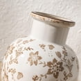 thumbnail image 5 of Ceramic Vintage Vase, 5.91 Inch Retro Ice Cracked Chinoiserie Floral Vase, Rustic Farmhouse Vases for Home Decor, Bookshelf, Garden, Chinoiserie Decor, Tuscan Decor, Brown Floral Pattern, 5 of 13